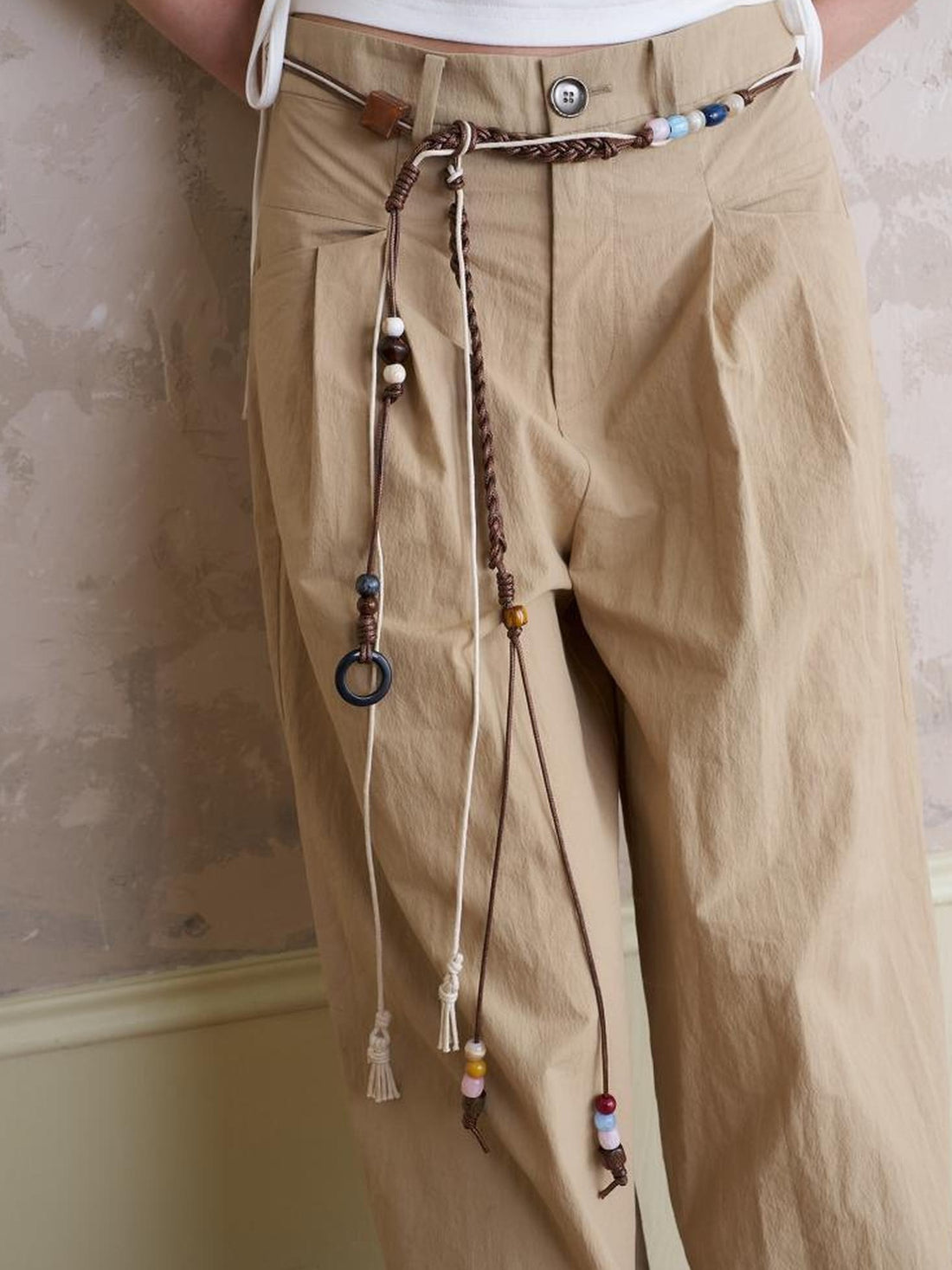 DIDDI MODA Bohemian Beaded Waist Rope With Tassel