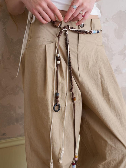 DIDDI MODA Bohemian Beaded Waist Rope With Tassel