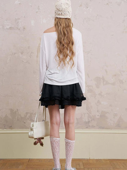 Bohemian Bow Pony Print Cropped Sleeve Tee