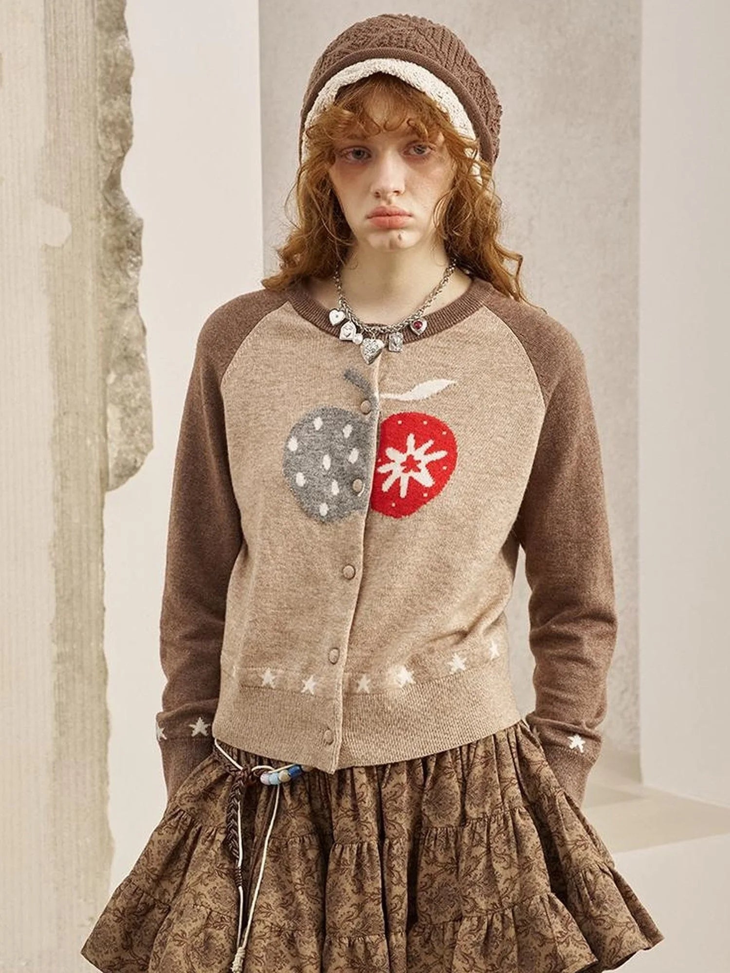 Bohemian Floral A Line Mini Puff Skirt