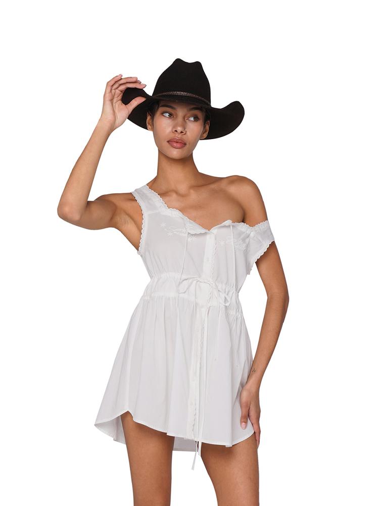 SweetChilling Boho Chic Floral Embroidered Summer Spring Farm Dresses