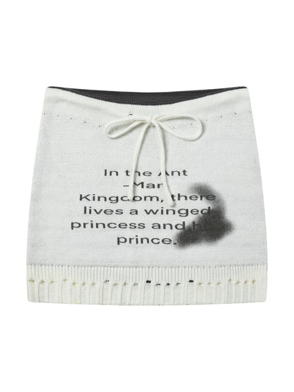 Achihara Breathable Knit A-Line Skirt