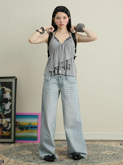 Breezy Wash Wide Leg Jeans