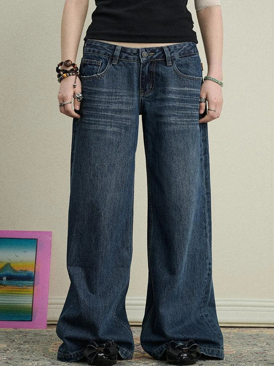 Breezy Wash Wide Leg Jeans