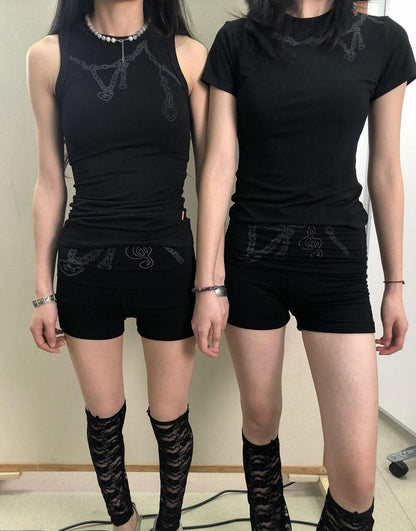 Achihara Breton Chain Romance Sleeveless Top