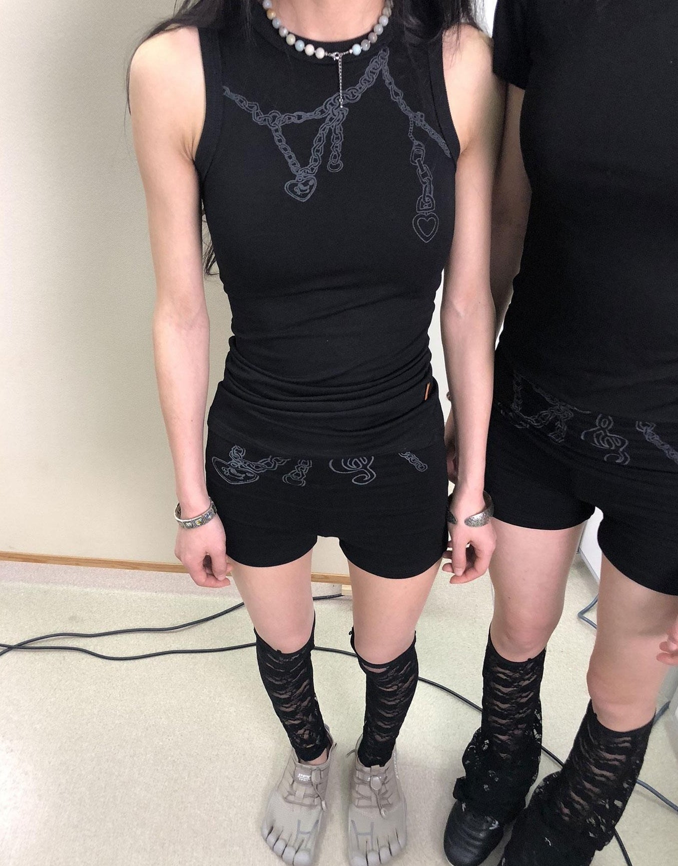Achihara Breton Chain Romance Sleeveless Top