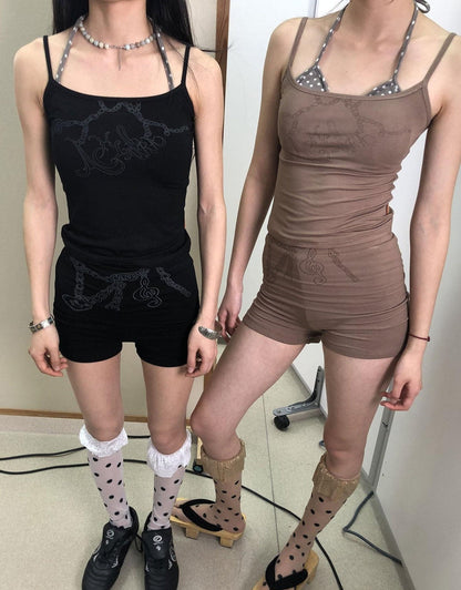 Achihara Breton Chain Romance Sleeveless Top
