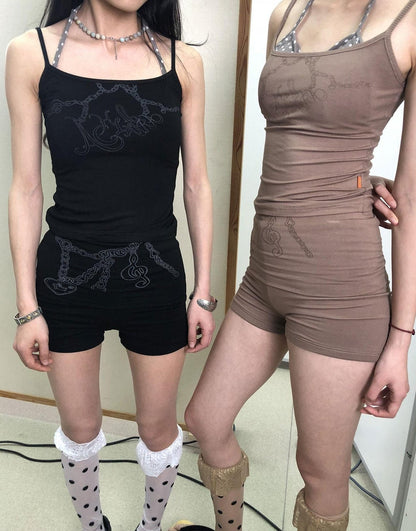 Achihara Breton Chain Romance Sleeveless Top
