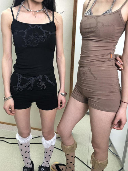 Achihara Breton Chain Romance Sleeveless Top