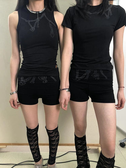 Breton Chain Romance Sleeveless Top