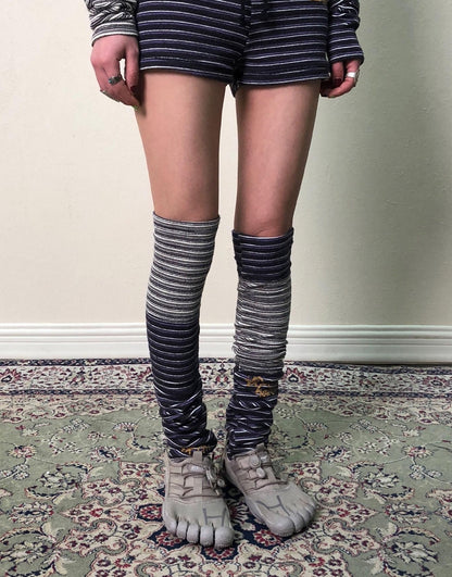 Achihara Breton Star-Print Leg Warmers