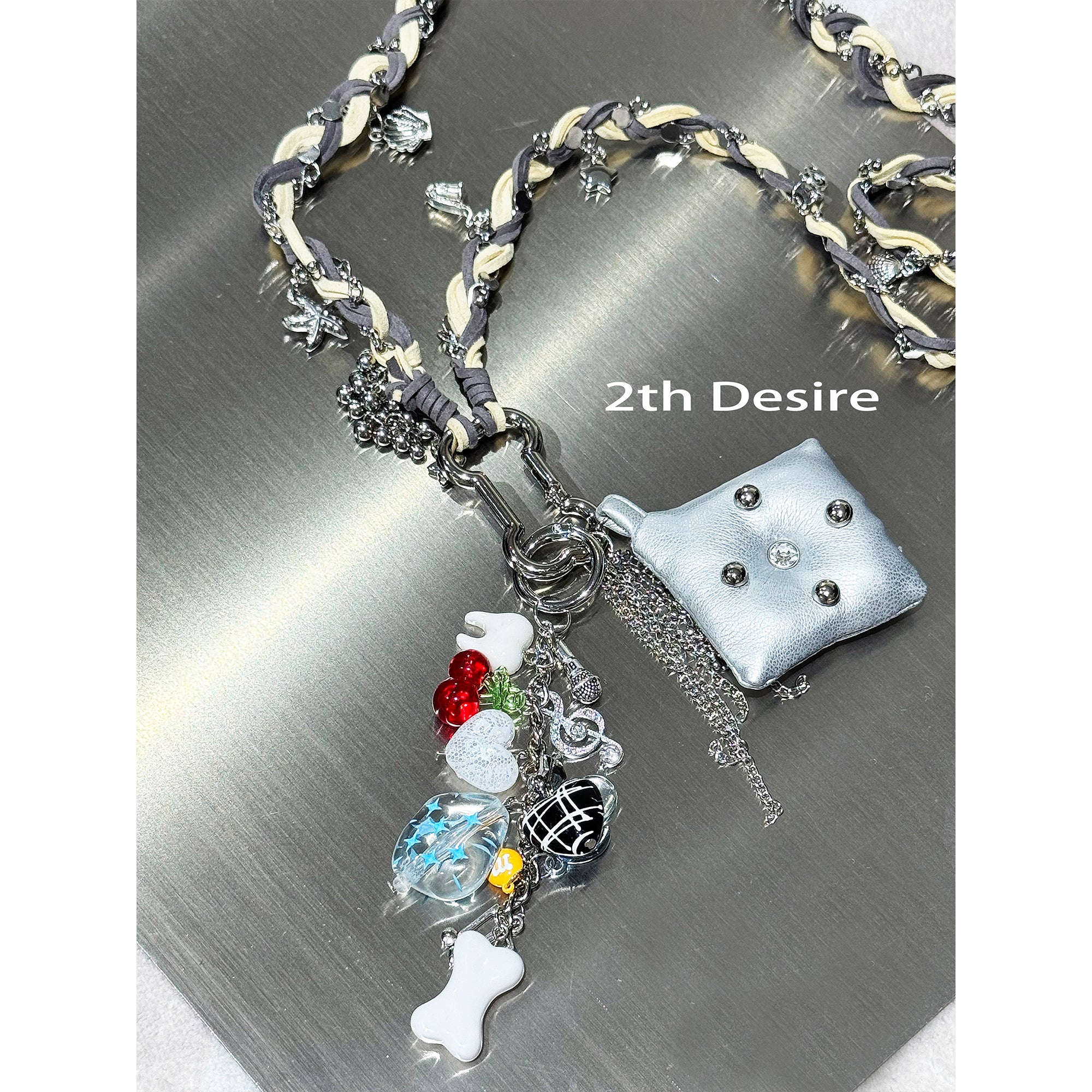 2th Desire Handmade Punk Chunky Knit Layered Statement Necklace