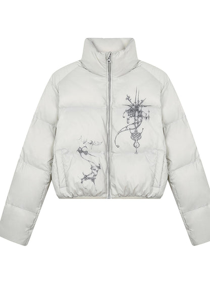 Achihara Alchemy Inspired Quilted Nylon Jacket