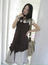 Updateang project Asymmetrical Hem Knit Camisole with Scarf