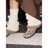 2th Desire Furry Love Letter Suede Platform Birkenstocks