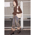 2th Desire Detachable Faux Fur Collar Stacked Ballet Boots