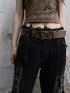 Cest Nous Punk Is Dead Vintage Butterfly Buckle Belt