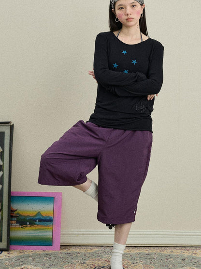 Achihara Bubble Cone Casual Pants In Nylon Fabric