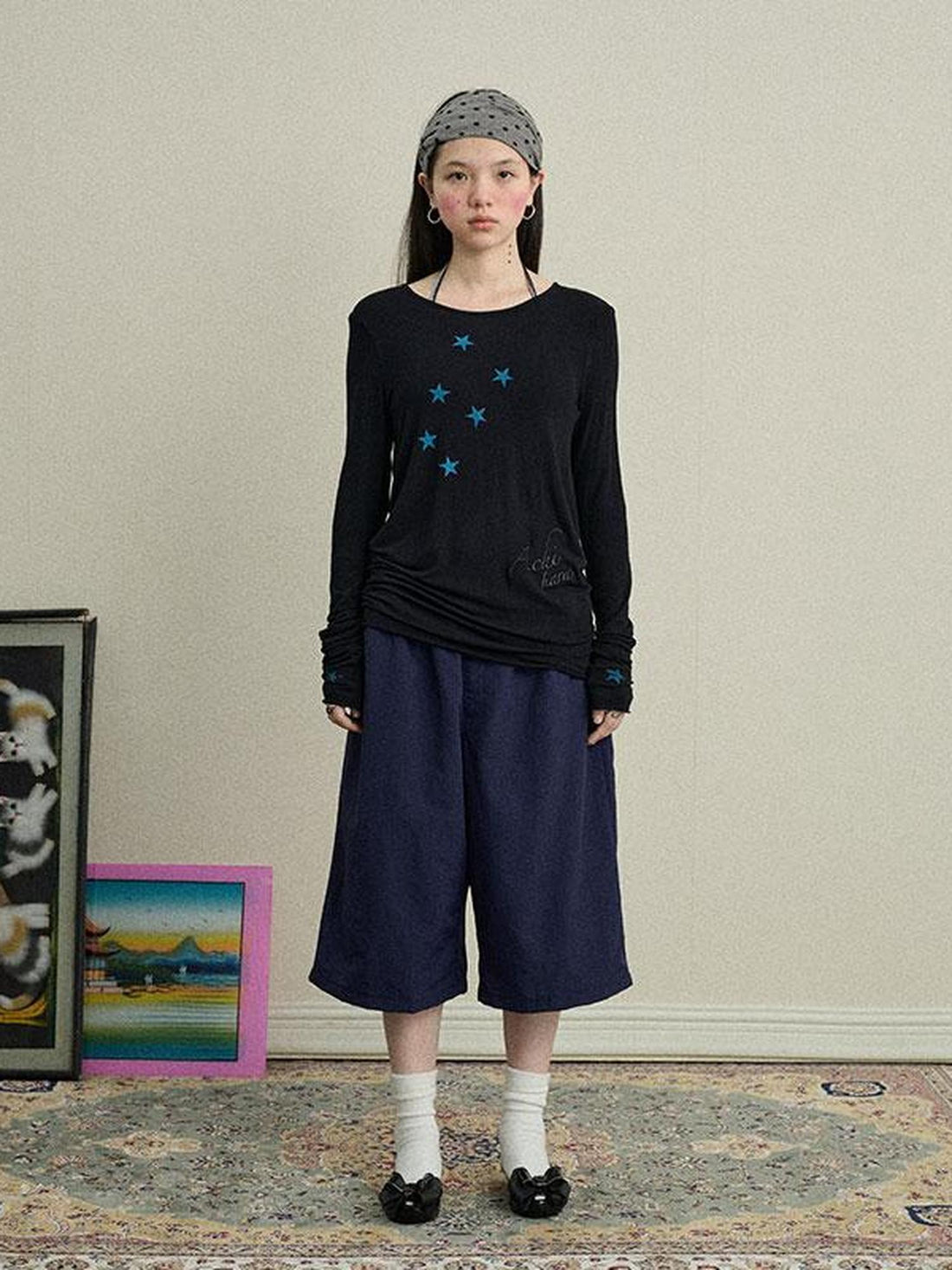 Achihara Bubble Cone Casual Pants In Nylon Fabric