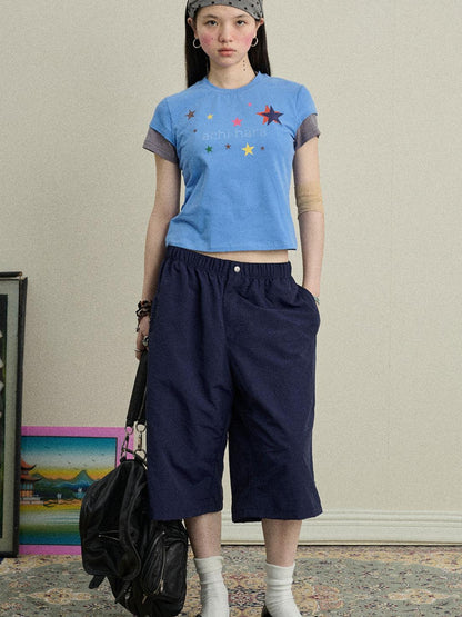 Achihara Bubble Cone Casual Pants In Nylon Fabric
