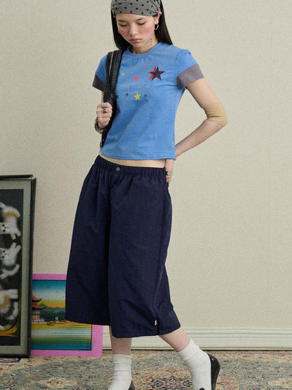Achihara Bubble Cone Casual Pants In Nylon Fabric