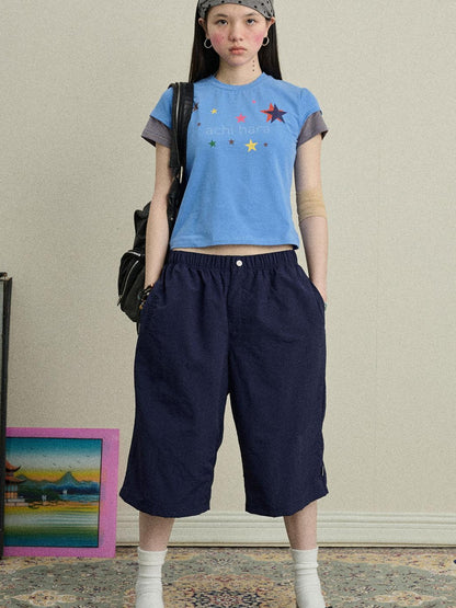 Achihara Bubble Cone Casual Pants In Nylon Fabric