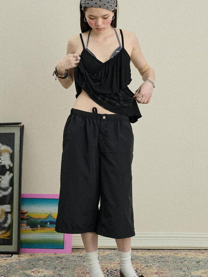Achihara Bubble Cone Casual Pants In Nylon Fabric
