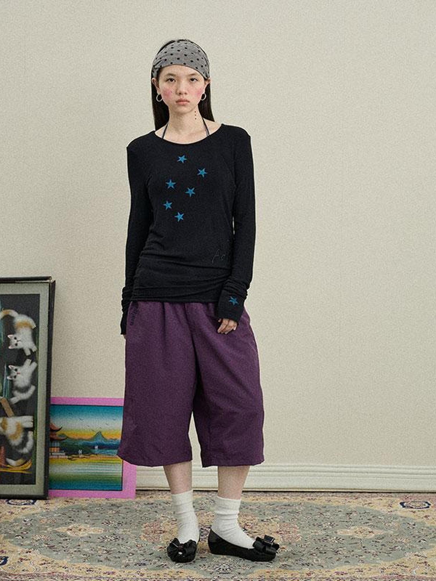 Achihara Bubble Cone Casual Pants In Nylon Fabric