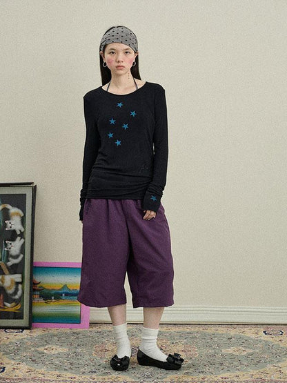Achihara Bubble Cone Casual Pants In Nylon Fabric