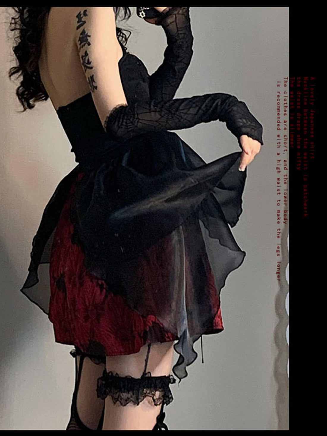 WSW WUSHENWU Butterfly Bloom Tulle Puff Mini Dress