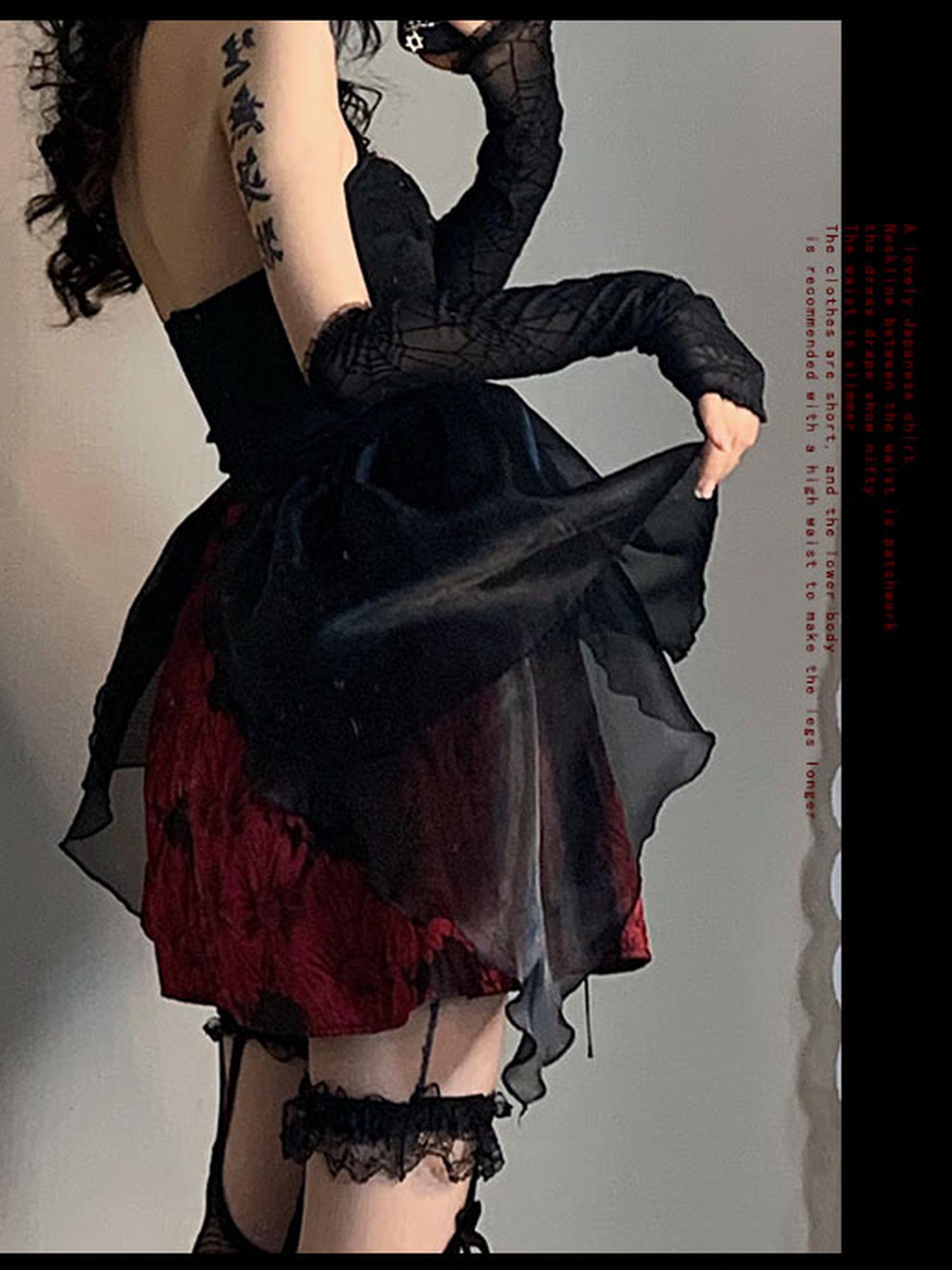WSW WUSHENWU Butterfly Bloom Tulle Puff Mini Dress