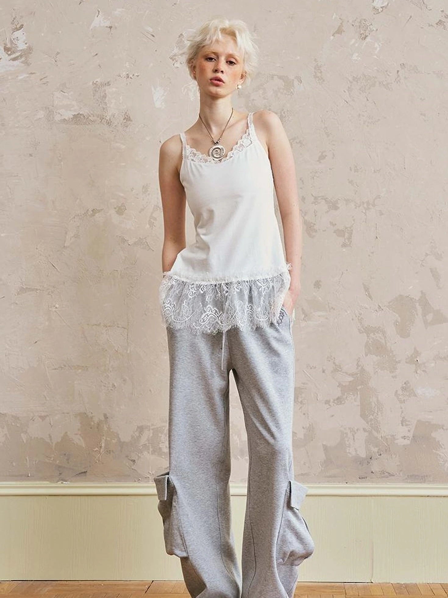 Butterfly Knot Off Shoulder Hoodie Split Hem Sport Skirt Set