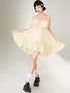DIDDI MODA Butterfly Lace Bow Mini Dress