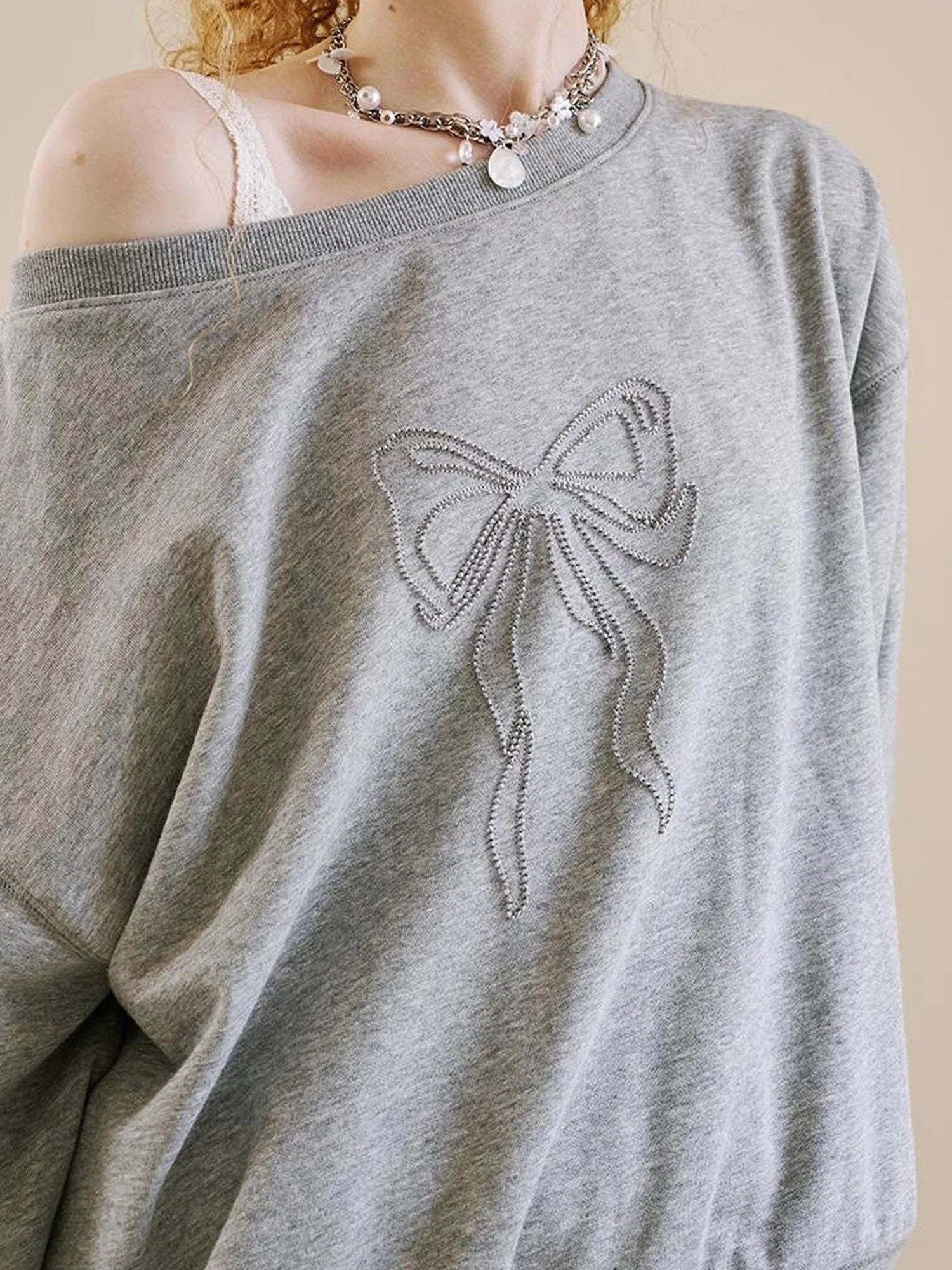 Butterfly Off Shoulder Split Hem Hoodie Jogger Skirt Set