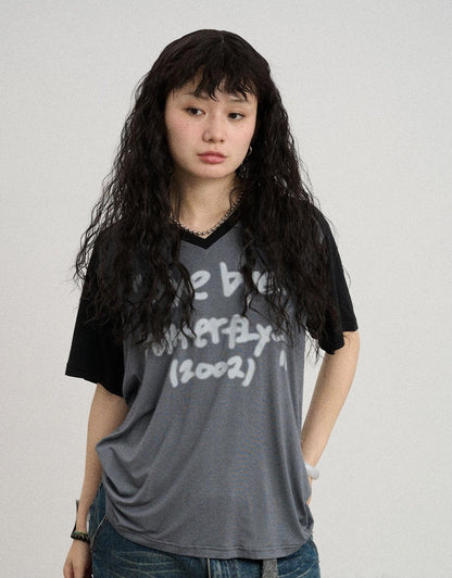 Achihara Bye Bye Paper Plane Tee