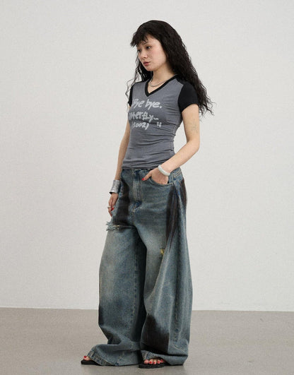 Achihara Bye Bye Paper Plane Tee