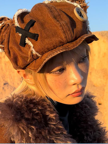 CFIERCE Abandoned Teddy Bear Doll Hat