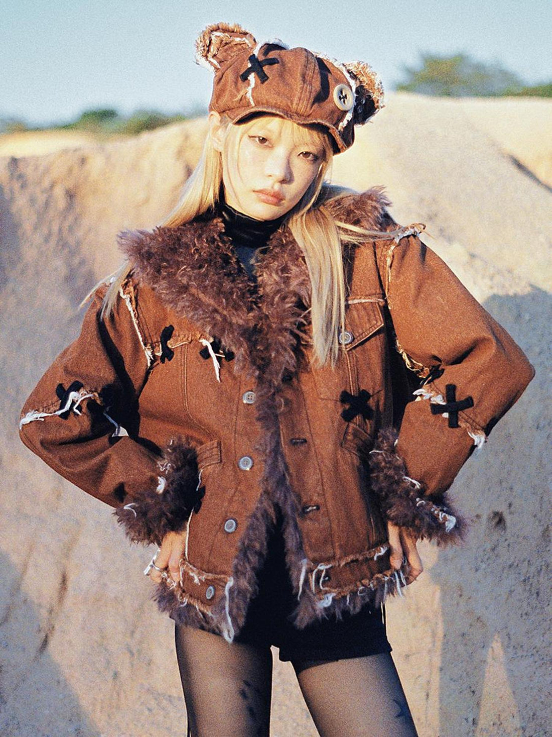 CFIERCE Abandoned Teddy Bear Doll Hat