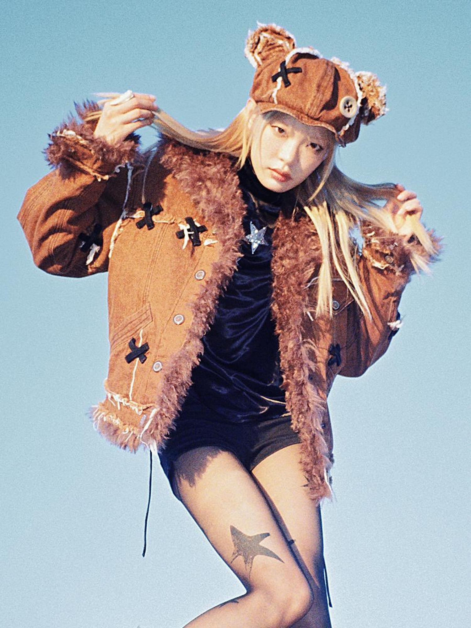 CFIERCE Abandoned Teddy Bear Doll Hat