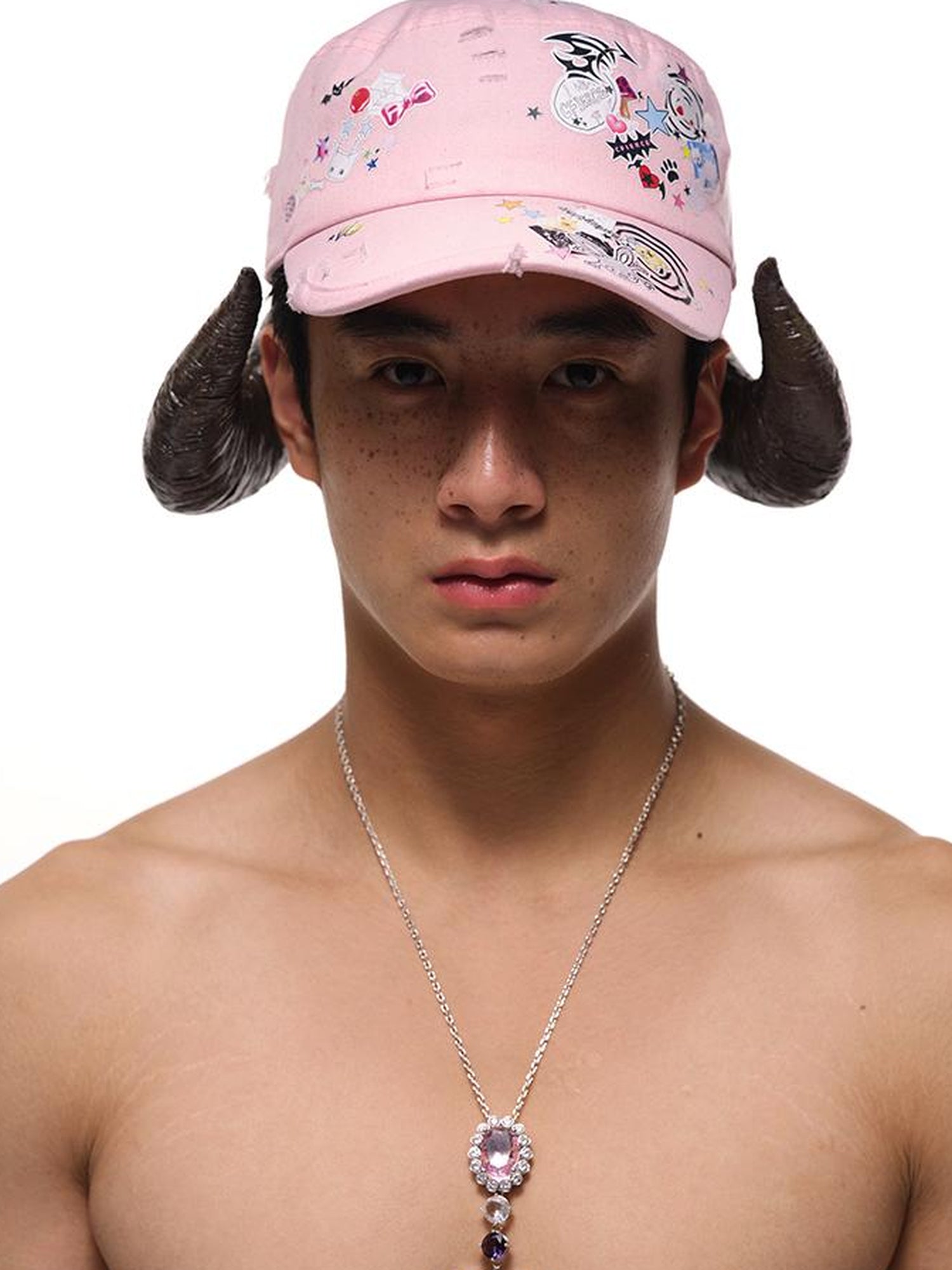 CFIERCE Adjustable Snapback Cap With Sticker Print Design
