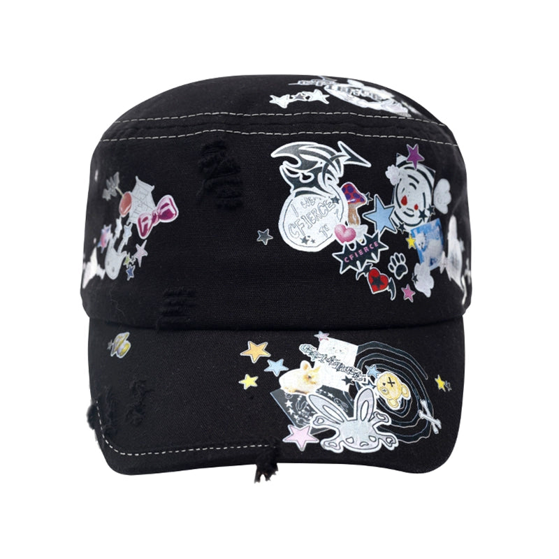 CFIERCE_Adjustable_Snapback_Cap_With_Sticker_Print_Design_MISSTT