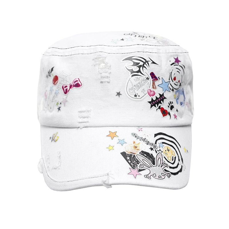 CFIERCE_Adjustable_Snapback_Cap_With_Sticker_Print_Design_MISSTT