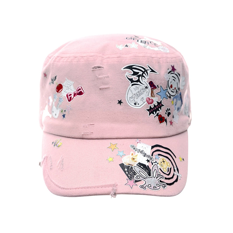 CFIERCE_Adjustable_Snapback_Cap_With_Sticker_Print_Design_MISSTT