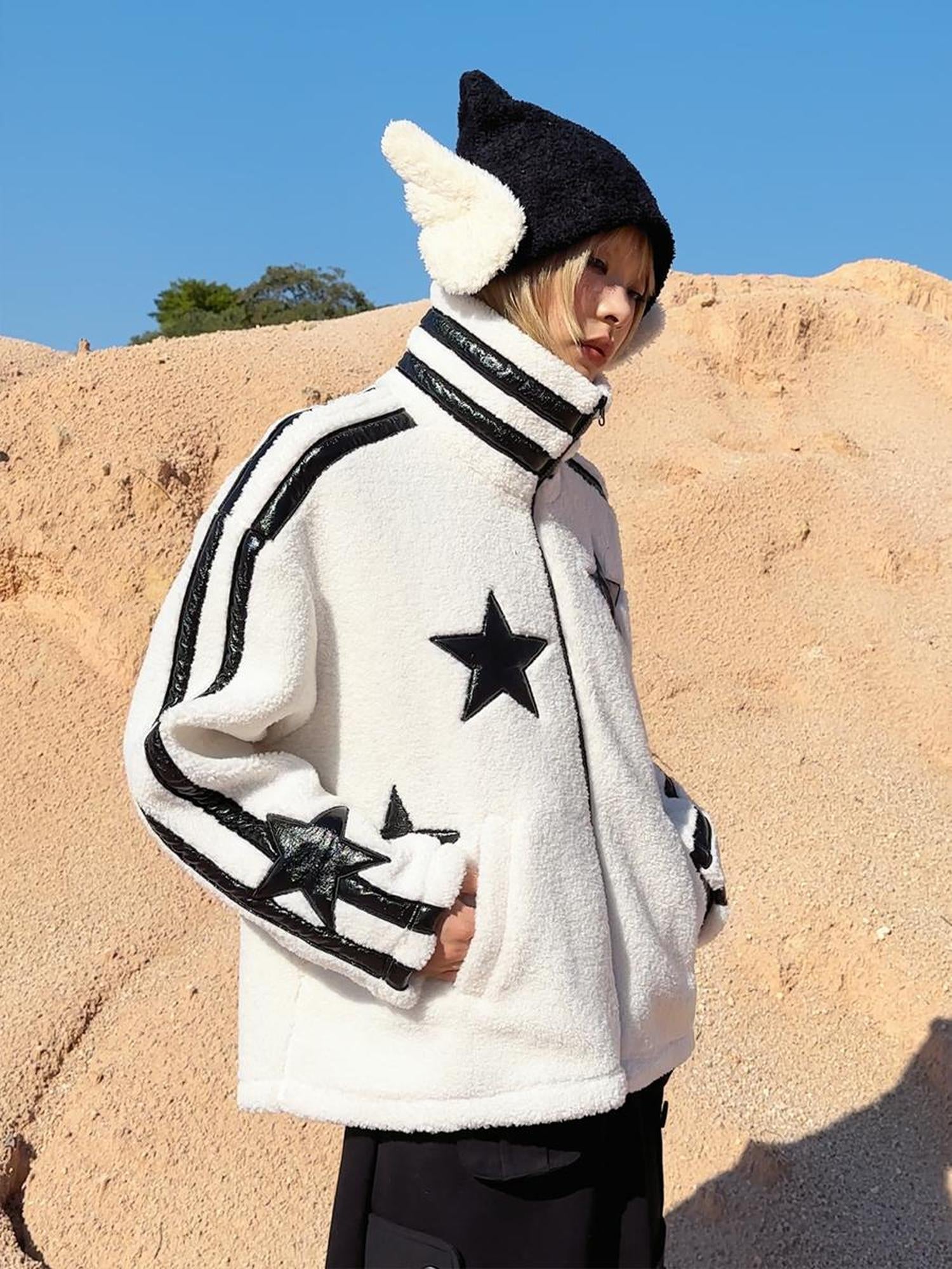 CFIERCE Angel Wing Knit Beanie With Tip