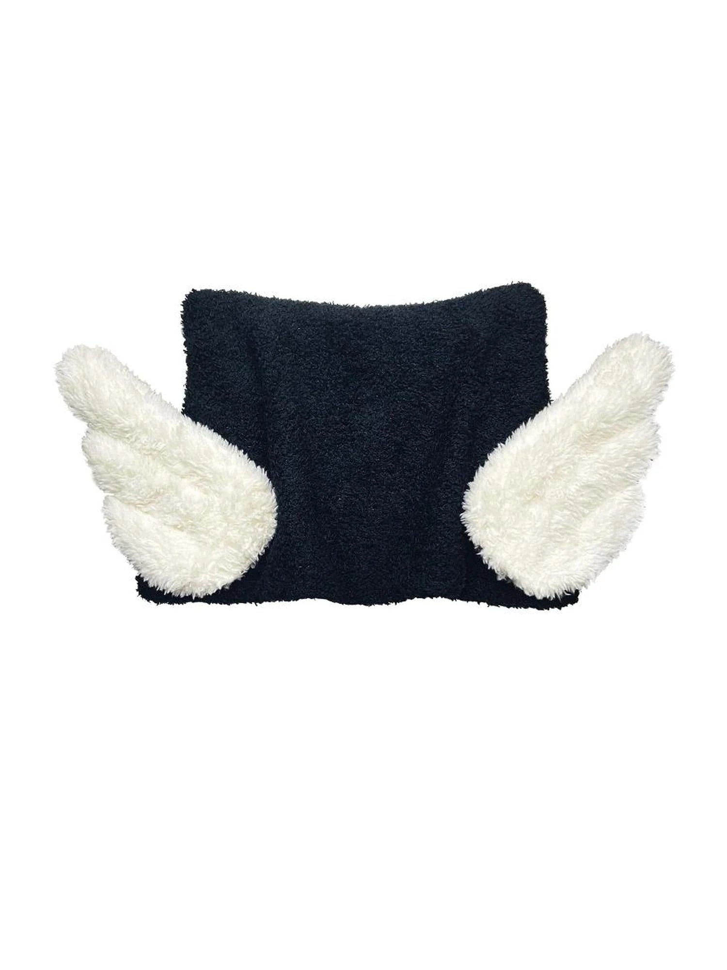 Angel Wing Knit Beanie With Tip