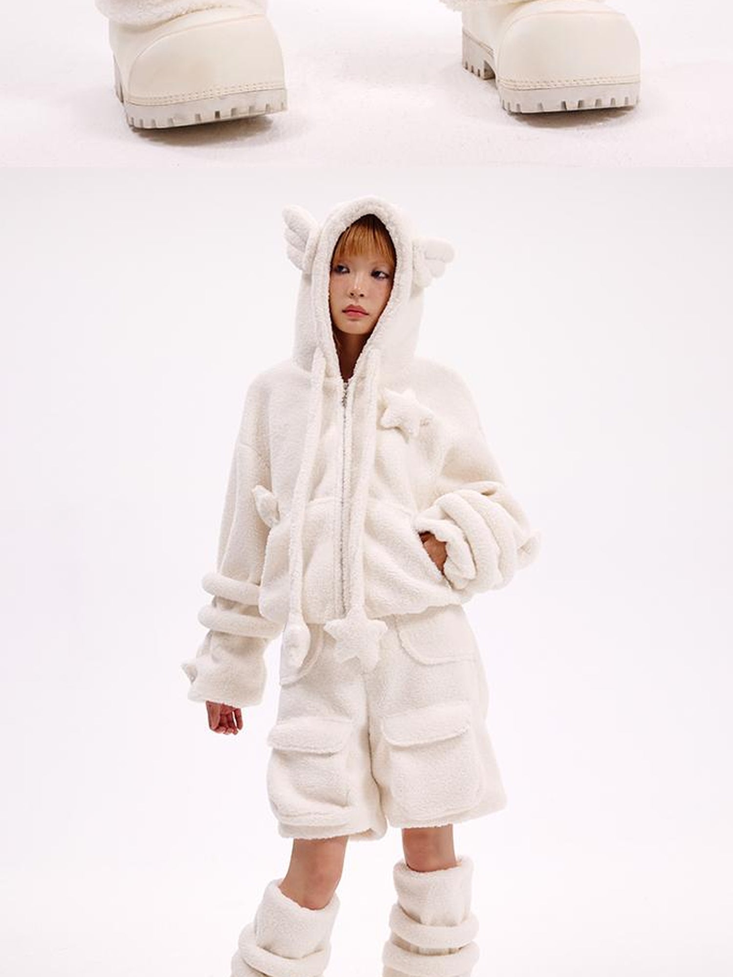 CFIERCE Angelic Lambswool Leg Warmers
