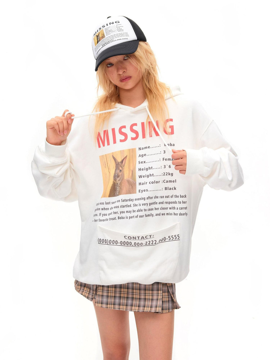 CFIERCE Animal Lost Kangaroo Poster Print Round Top Women&