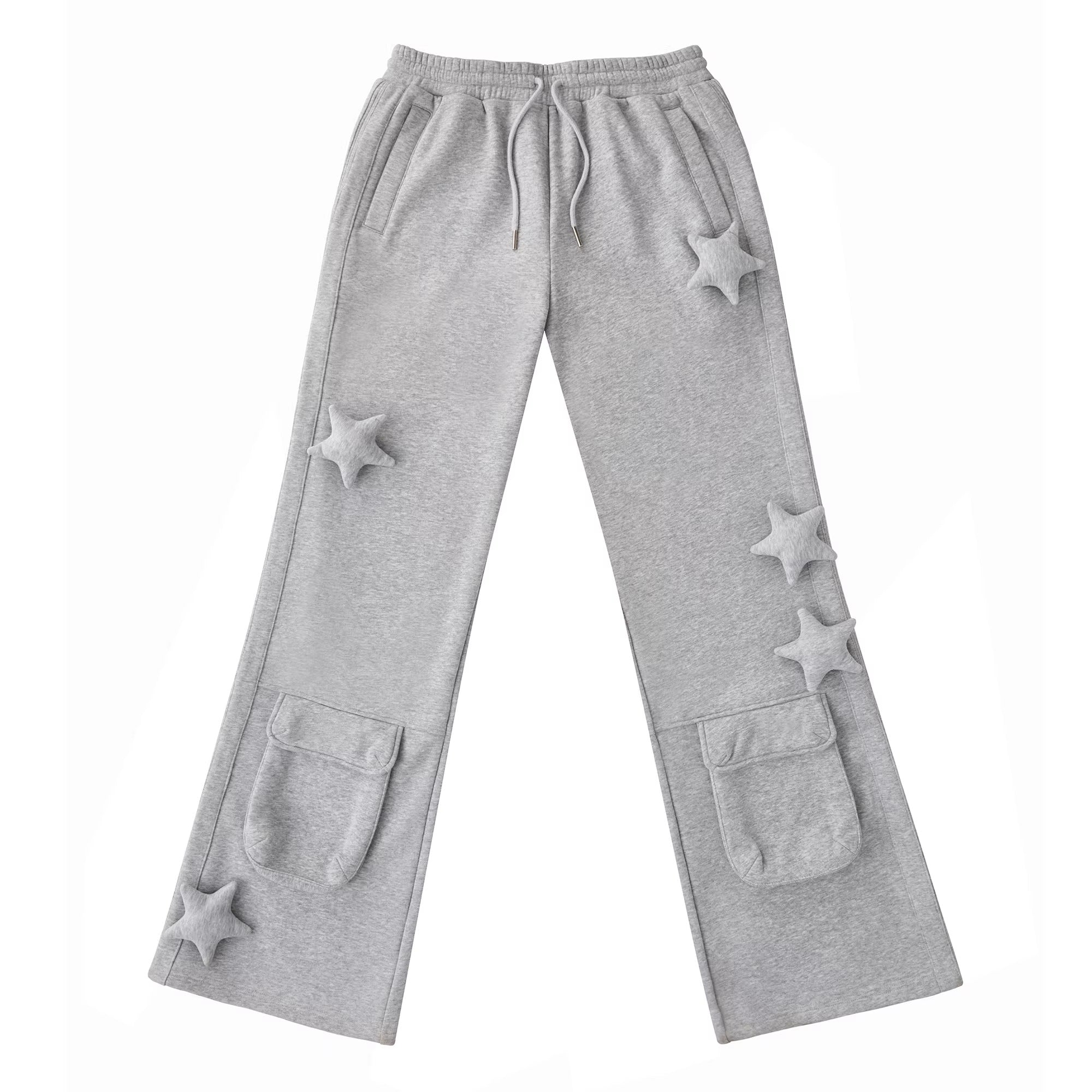 CFIERCE_Asymmetrical_Street_Loose_Straight_Women_Natural_Waist_Gray_Cotton_Blend_Pants_MISSTT