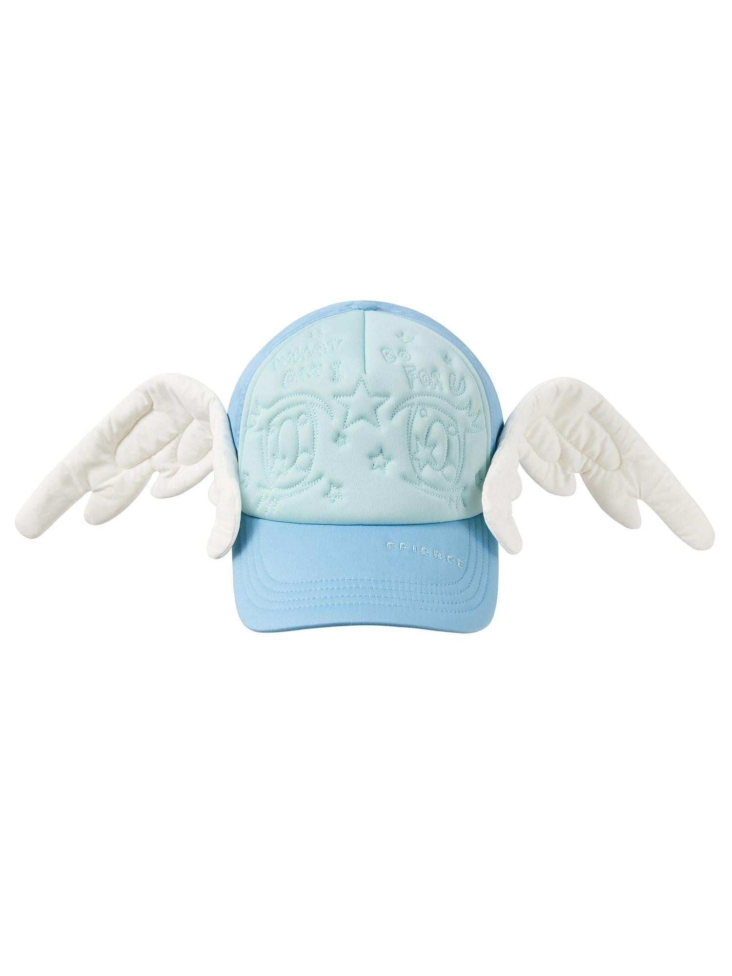 CFIERCE Big Eye Embroidered Angel Wings Women&