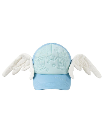 CFIERCE Big Eye Embroidered Angel Wings Women&